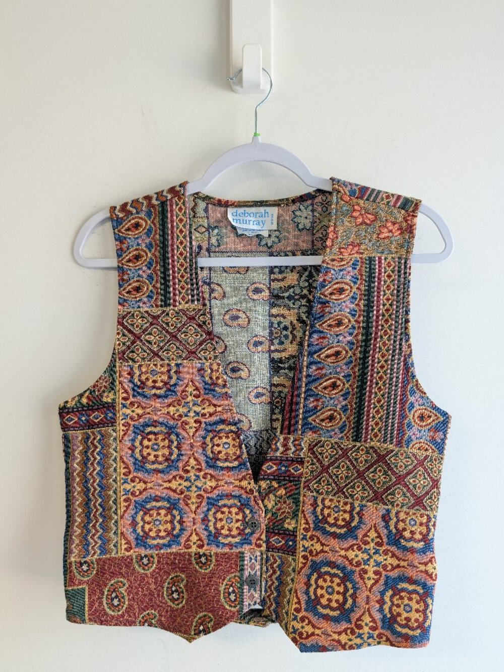 Deborah Murrray Tapestry Vest Patchwork